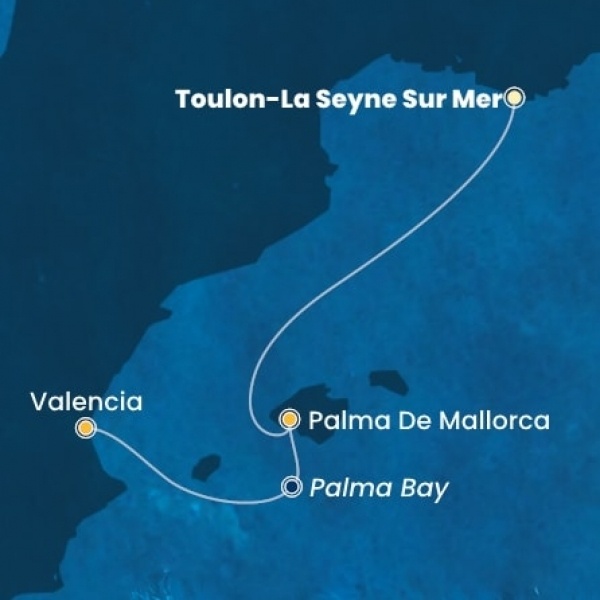 Costa Pacifica - Franciaország, Baleár-szigetek, Spanyolország