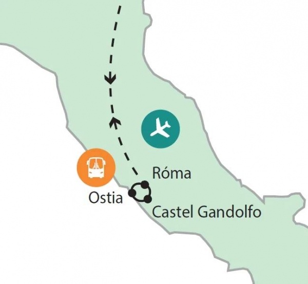 Római vakáció tengerparti pihenéssel