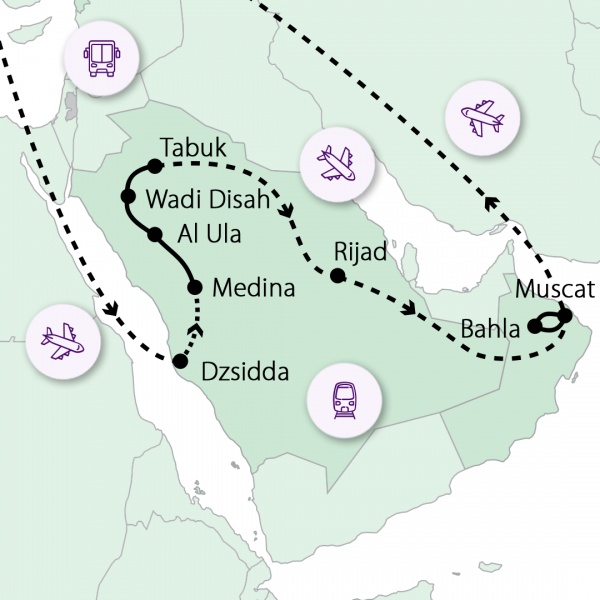 Szaúd-Arábia csodái és Omán hosszabbítás
