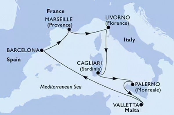 Kalandozás a Földközi-tengeren csoportos hajóút