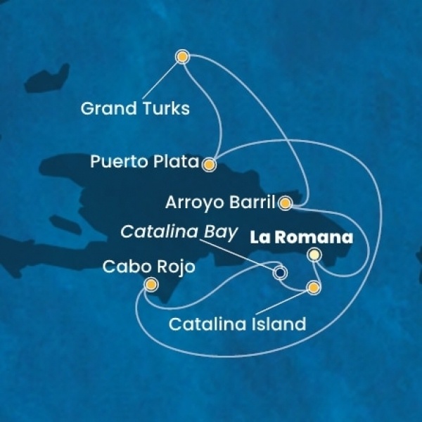 Costa Fascinosa - Dominikai Köztársaság, Turks szigetek