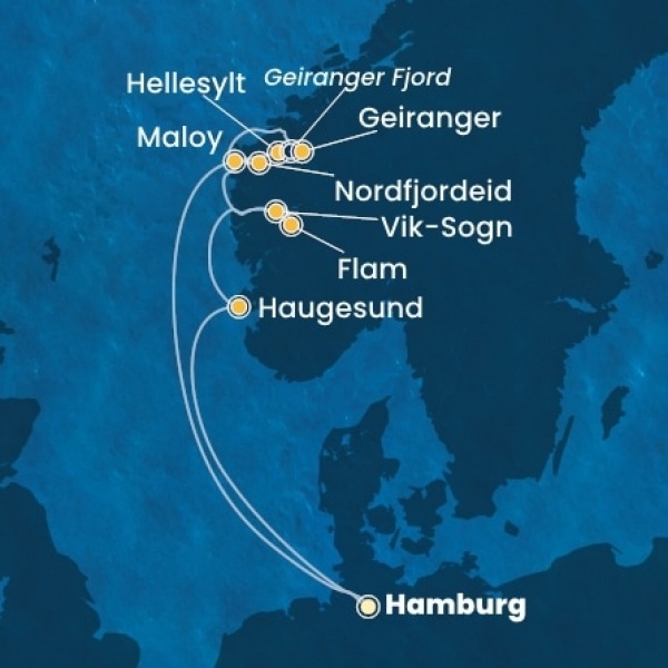 Costa Favolosa - Németország, Norvégia