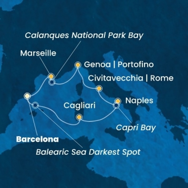 Costa Toscana - Spanyolország, Olaszország, Franciaország