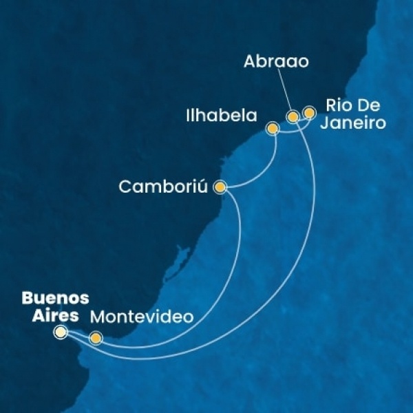 Costa Serena - Argentína, Uruguay, Brazília