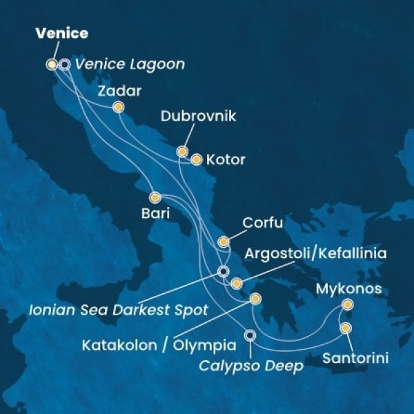 Costa Deliziosa - Olaszország, Görögország, Horvátország, Montenegro