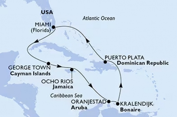 Csoportos hajóút: Karib-tengeri kalandozás