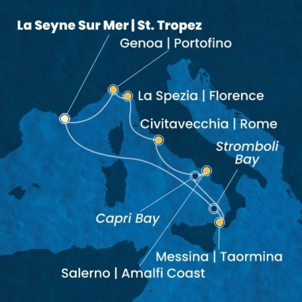 Costa Fascinosa - Franciaország, Olaszország