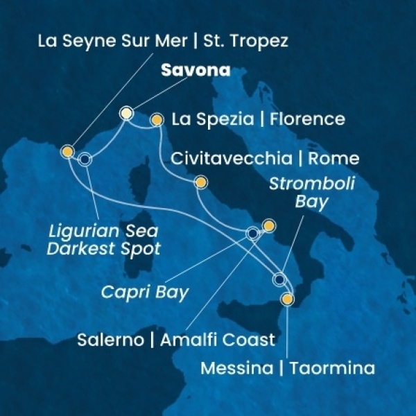 Costa Fascinosa - Olaszország, Franciaország
