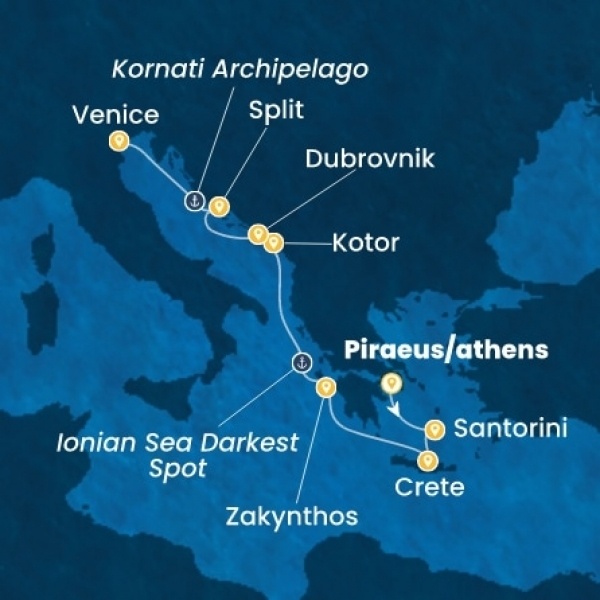Costa Deliziosa - Görögország, Montenegro, Horvátország
