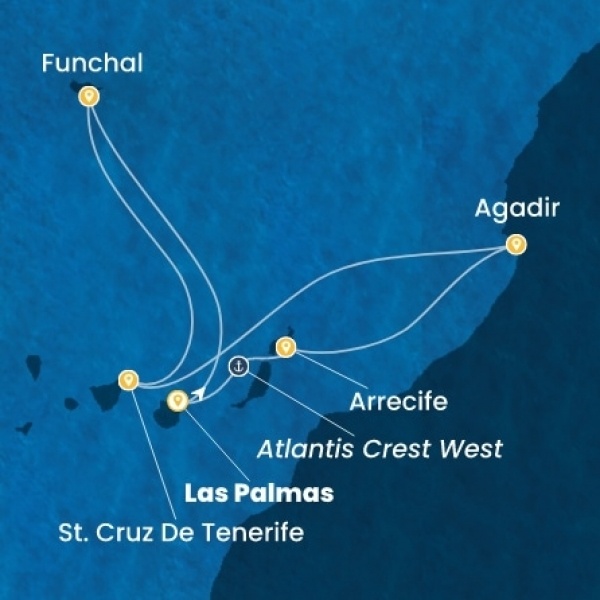 Costa Smeralda - Kanári-szigetek, Madeira, Marokkó