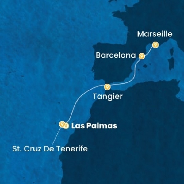 Costa Smeralda - Kanári-szigetek, Marokkó, Spanyolország, Franciaország
