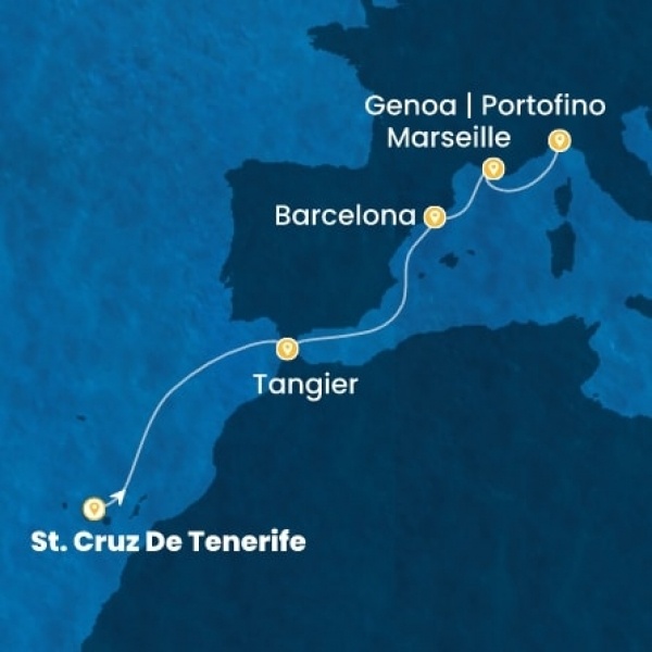 Costa Smeralda - Kanári-szigetek, Marokkó, Spanyolország, Franciaország, Olaszország