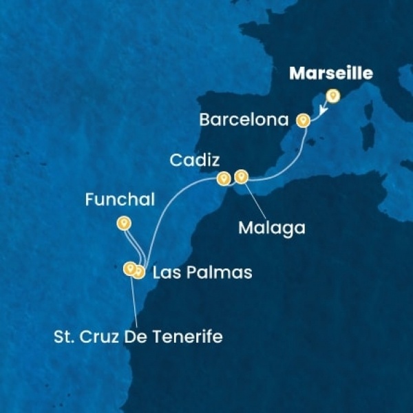 Costa Smeralda - Franciaország, Spanyolország, Kanári-szigetek, Madeira