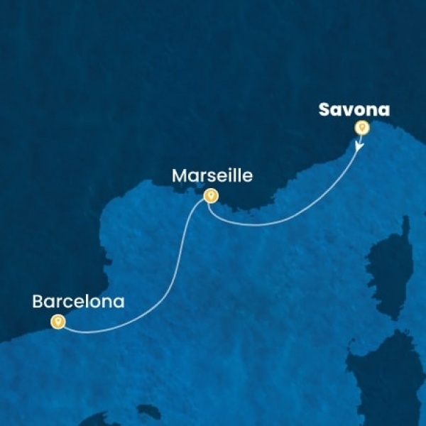 Costa Favolosa - Olaszország, Franciaország, Spanyolország