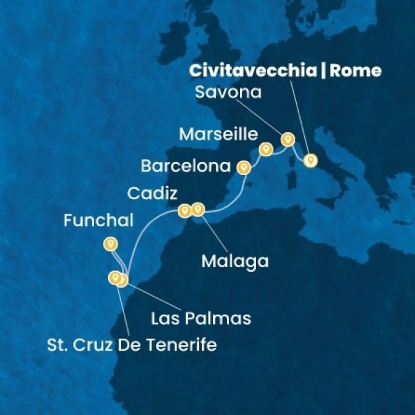 Costa Smeralda - Olaszország, Franciaország, Spanyolország, Kanári-szigetek, Madeira