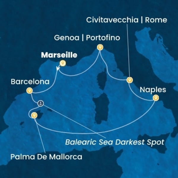 Costa Toscana - Franciaország, Spanyolország, Baleár-szigetek, Olaszország