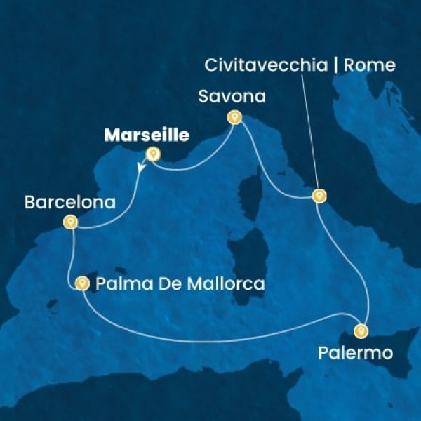 Costa Toscana - Franciaország, Spanyolország, Baleár-szigetek, Olaszország
