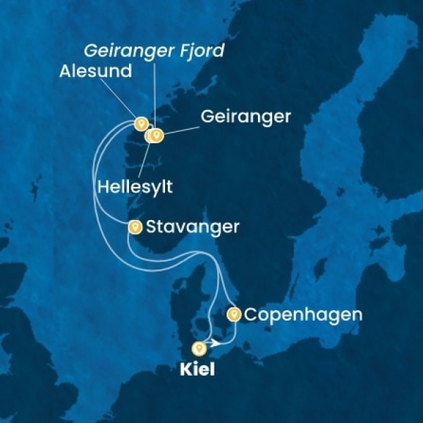 Costa Diadema - Németország, Dánia, Norvégia