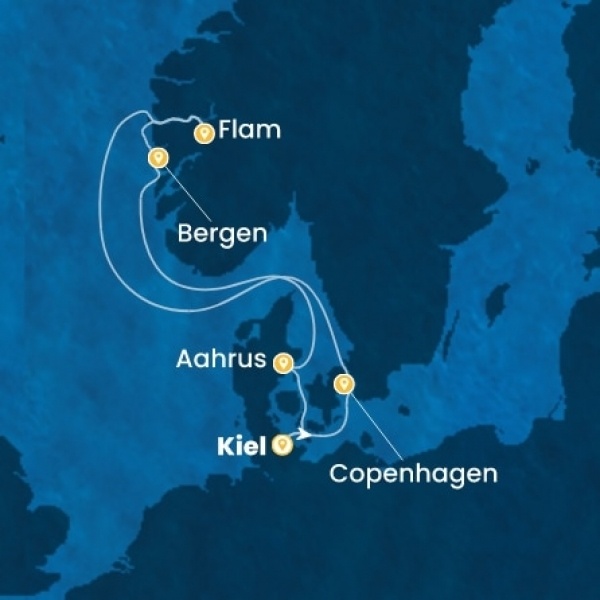 Costa Diadema - Németország, Dánia, Norvégia