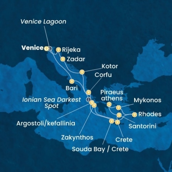 Costa Deliziosa - Olaszország, Görögország, Montenegro