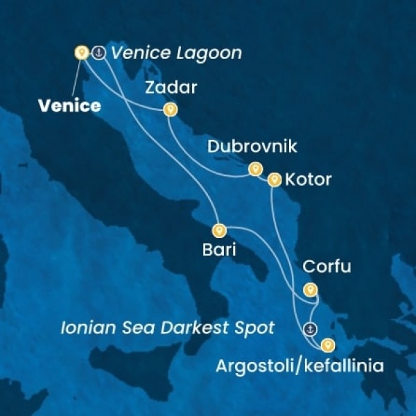 Costa Deliziosa - Olaszország, Görögország, Montenegro, Horvátország