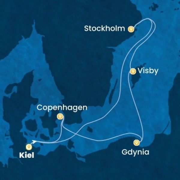 Costa Diadema - Németország, Dánia, Lengyelország, Svédország