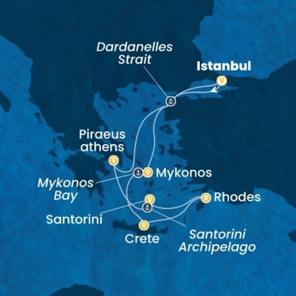 Costa Fortuna - Törökország, Görögország
