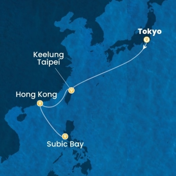 Costa Serena - Japán, Taiwan, Kína, Fülöp-szigetek