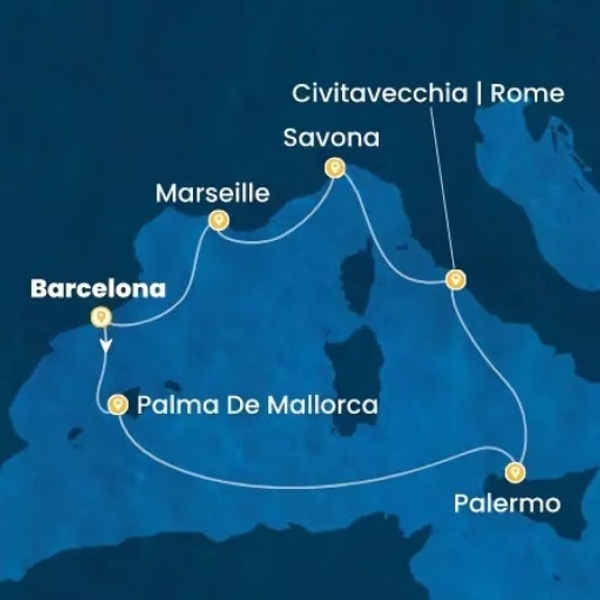 MEDITERRÁN TÉL - Costa Toscana csoportos hajóút magyar idegenvezetővel