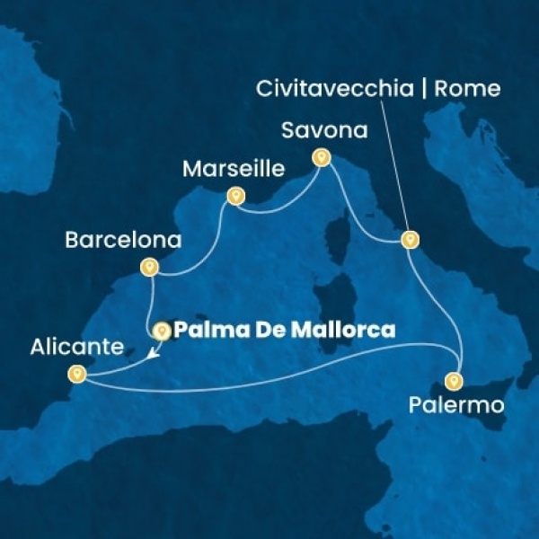 Costa Toscana - Baleár-szigetek, Spanyolország, Olaszország, Franciaország