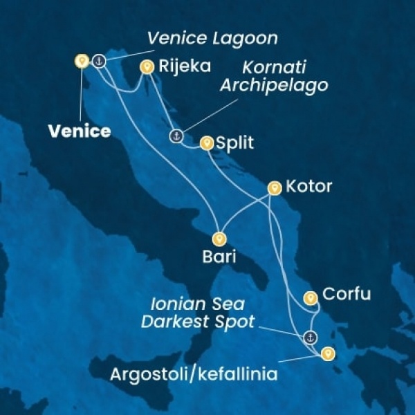 Costa Deliziosa - Olaszország, Montenegro, Görögország, Horvátország