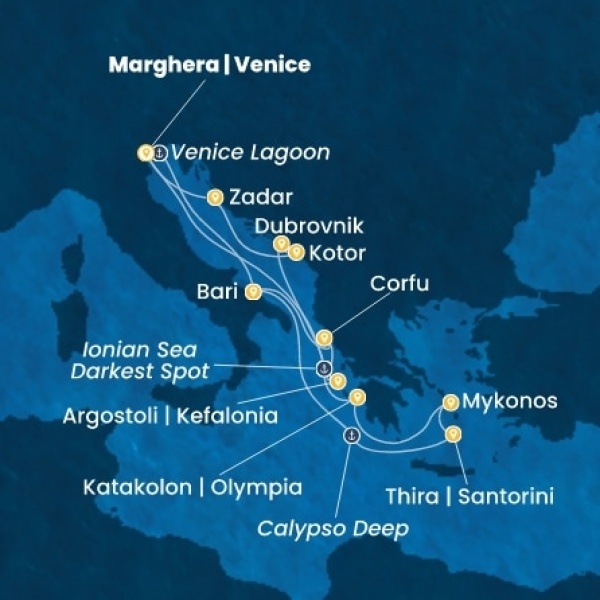 Costa Deliziosa - Olaszország, Görögország, Horvátország, Montenegro