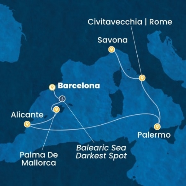 Costa Toscana - Spanyolország, Baleár-szigetek, Olaszország