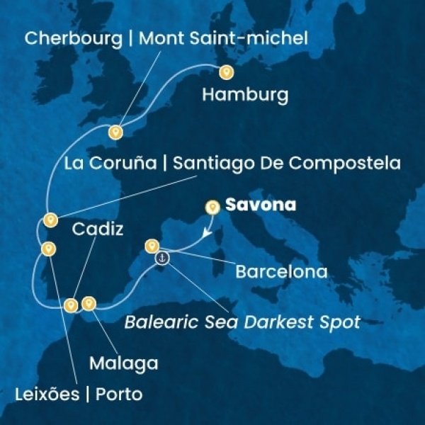Costa Favolosa - Olaszország, Spanyolország, Portugália, Franciaország, Németország
