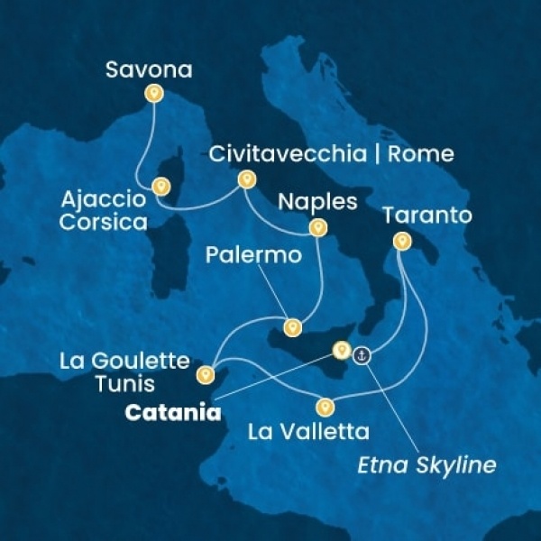 Costa Fascinosa - Olaszország, Málta, Tunézia, Corsica (France)