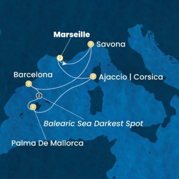 Costa Favolosa - Franciaország, Olaszország, Spanyolország, Baleár-szigetek, Corsica (France)