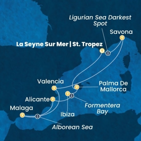 Costa Fascinosa - Franciaország, Olaszország, Spanyolország, Baleár-szigetek