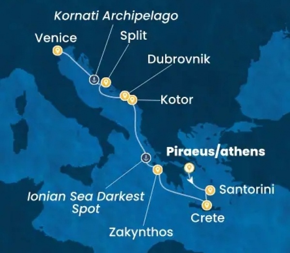 Csoportos hajóút: Egy utazás, két világ - Görög szigetek és Adria