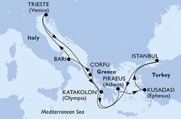 HELLÓ ISZTAMBUL! - MSC Splendida csoportos hajóút magyar idegenvezetővel