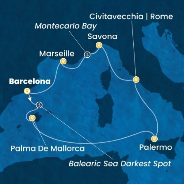Costa Toscana - Spanyolország, Baleár-szigetek, Olaszország, Franciaország
