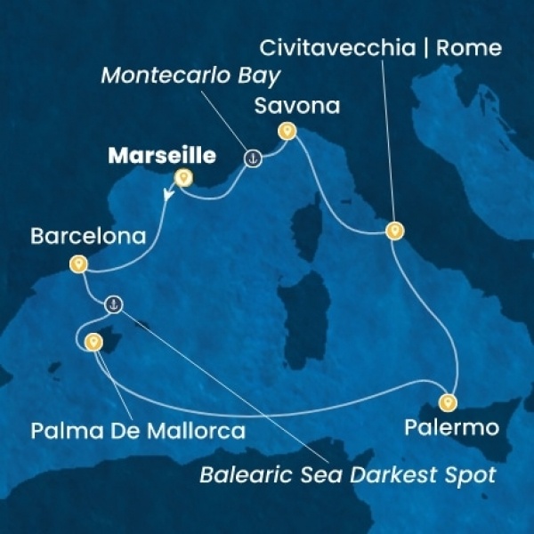 Costa Toscana - Franciaország, Spanyolország, Baleár-szigetek, Olaszország