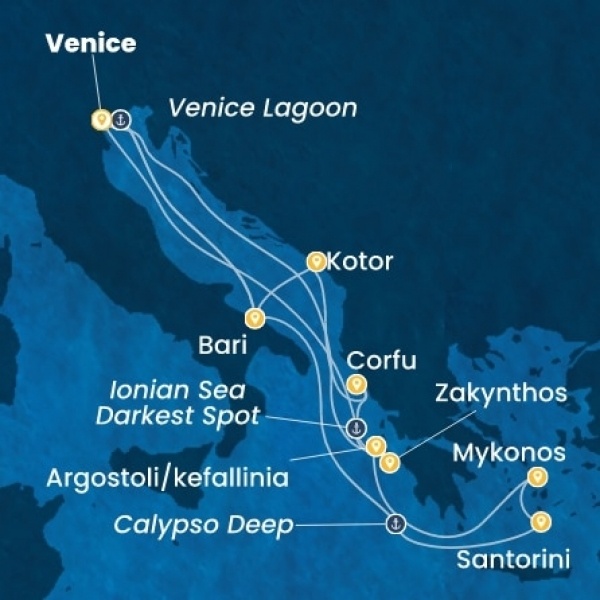 Costa Deliziosa - Olaszország, Görögország, Montenegro
