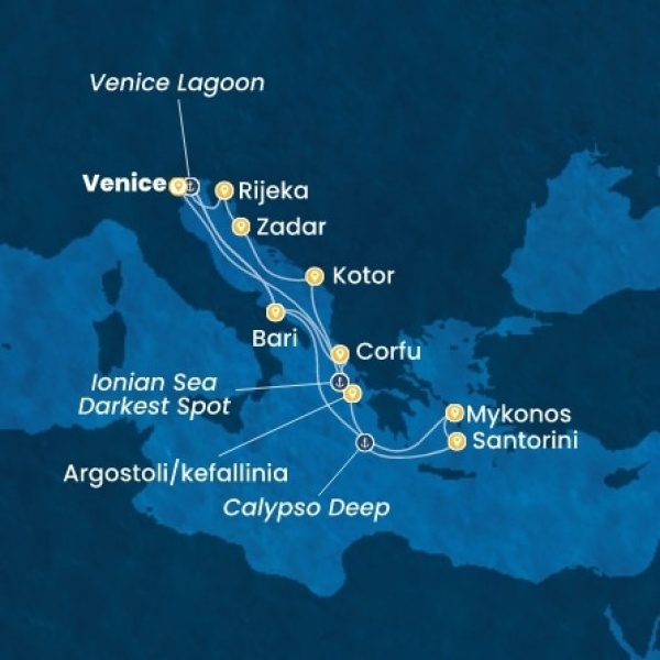 Costa Deliziosa - Olaszország, Görögország, Montenegro