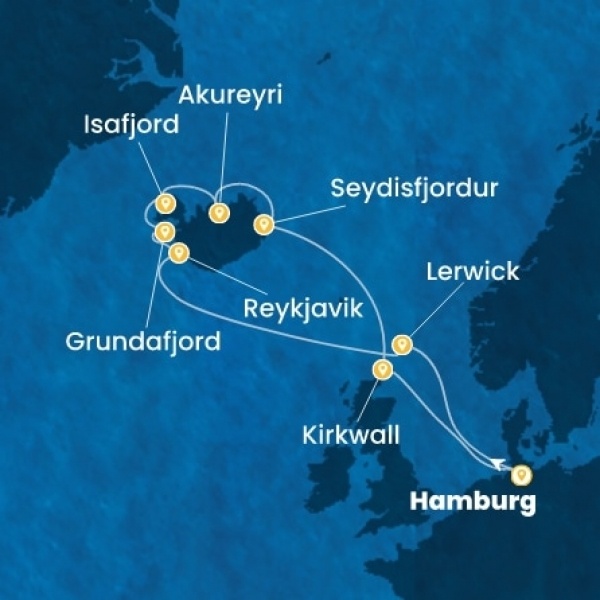 Costa Favolosa - Németország, Skócia, Izland