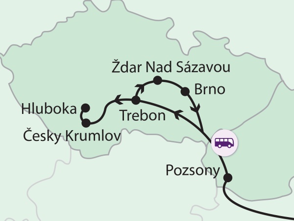 Dél-Csehország kastélyai és műremekei
