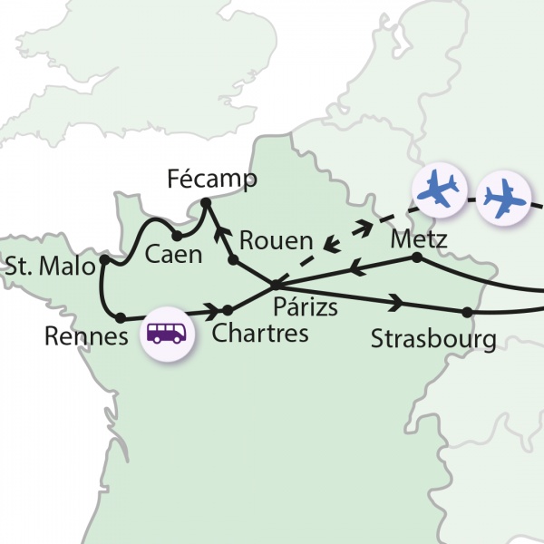 A festői Normandia - Bretagne