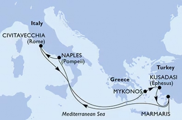 Csoportos hajóút: Kelet-Mediterrán kalandozás